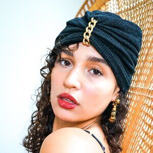 1970s Knit Turban Hat